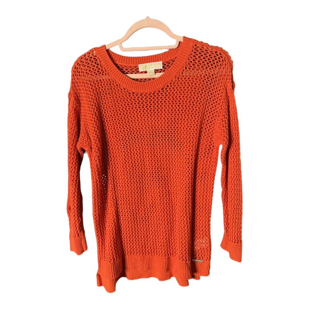 Orange Michael Khors Knitted Sweater